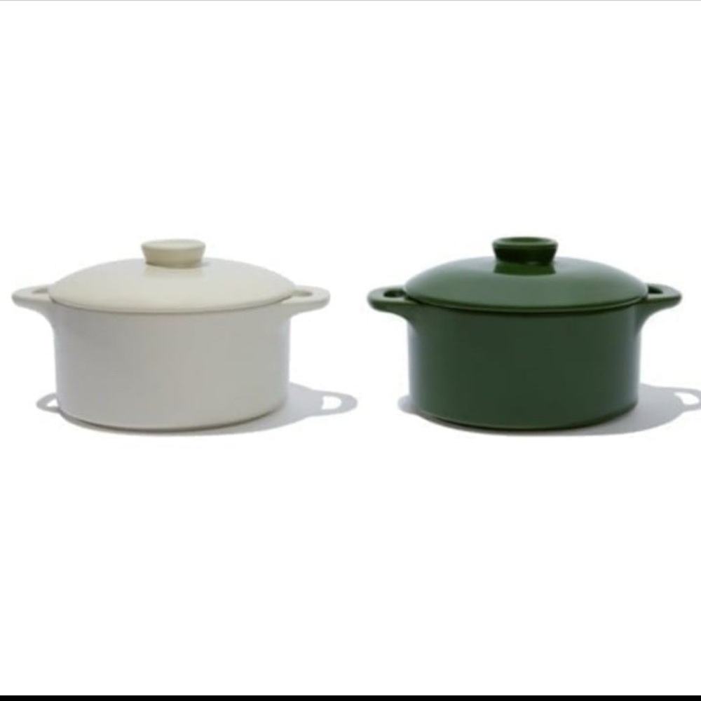 Mini Round Ceramic Cocotte Set